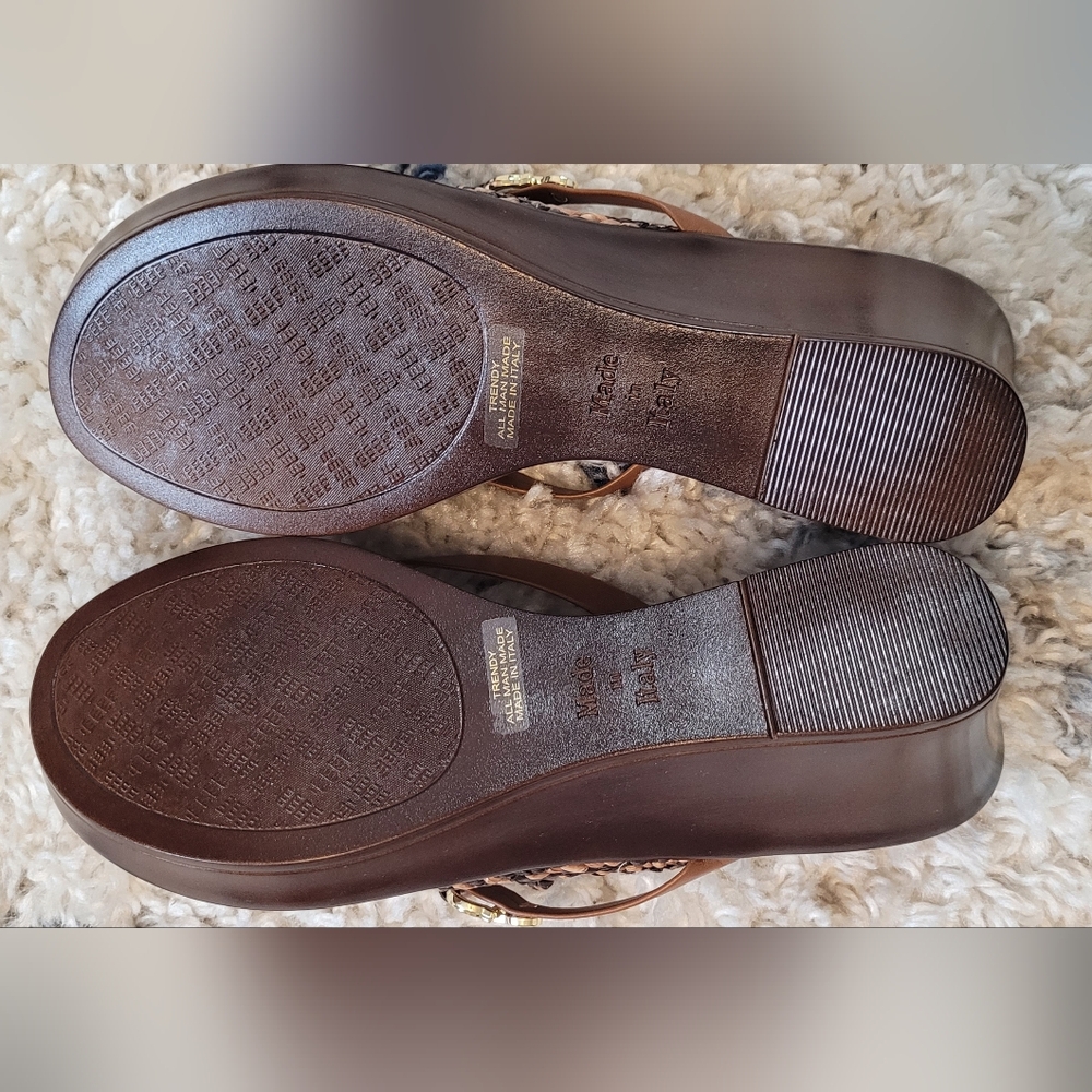 Italian Shoe Makers Backless Sandals Size 8M - Picture 8 of 9